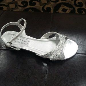 Rhinestone/sparkle wedge heel